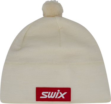 Шапка SWIX Tradition Beanie with Pom Pom білий | 46574-00025, 0