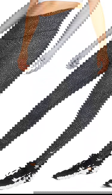 Легінси Nike One High-Waisted 7/8 Printed Leggings чорний | dx0162-010, 0