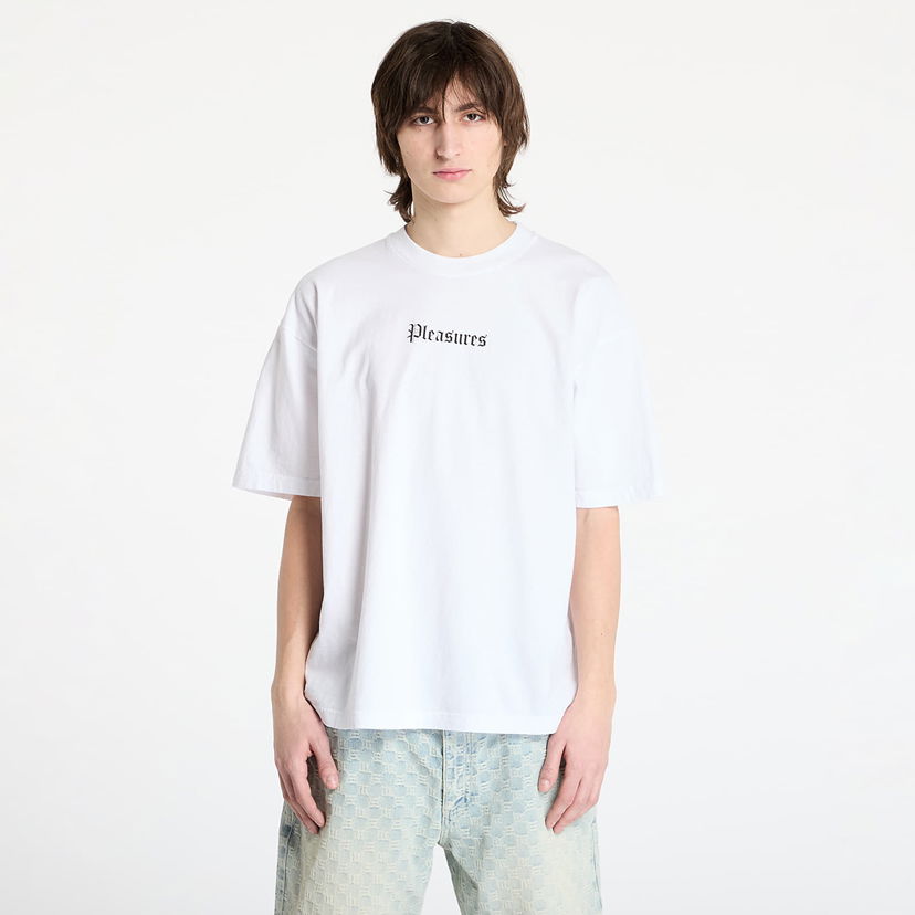 Футболка Pleasures PLEASURES Burn Again T-Shirt білий | P25SP056 WHITE