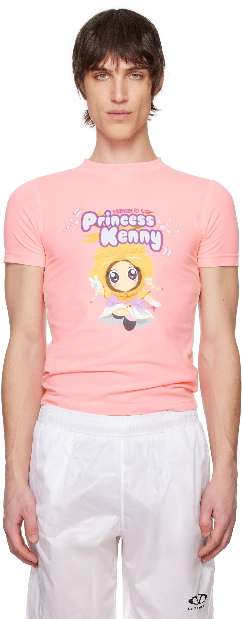 Футболка VETEMENTS VETEMENTS 'Princess Kenny' Fitted T-Shirt Рожевий | MA66TR610H