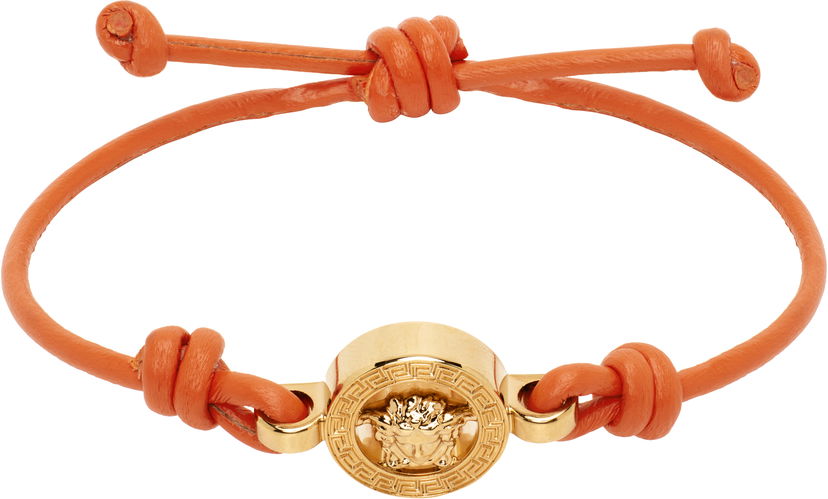 Браслет Versace Versace Medusa '95 Leather Bracelet Помаранчевий | 1019668_1A00637