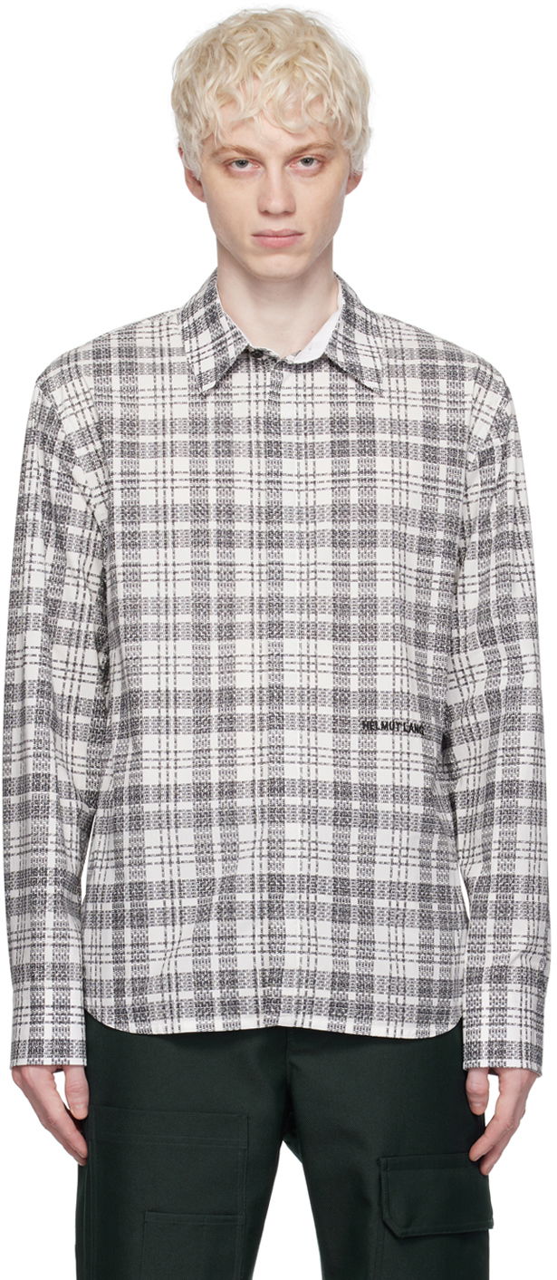 Сорочка Helmut Lang Helmut Lang Plaid Shirt білий | N06HM515