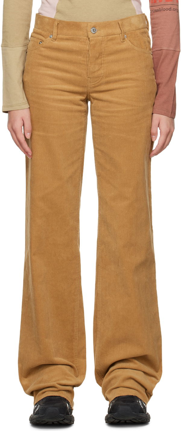 Штани We11done We11done Wide Corduroy Trousers Коричневий | WD-PT3-22-287-W-CM