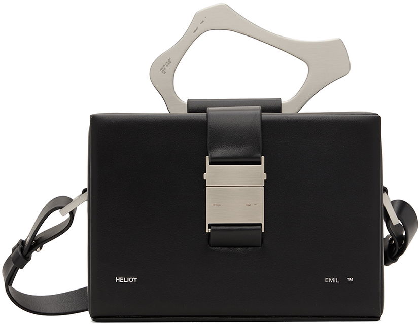 Сумочка HELIOT EMIL Solely Box Bag with Metallic Handle чорний | HE_15_41_L03_BLK01