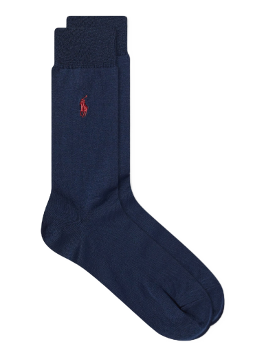 Шкарпетки Polo by Ralph Lauren Mercerized Socks - 3 Pack темно-синій | 449653635004