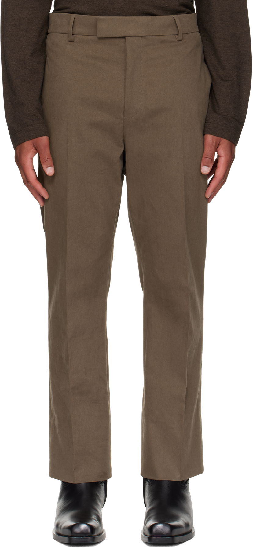 Штани FERRAGAMO Ferragamo Tailored Trousers Зелений | 787028
