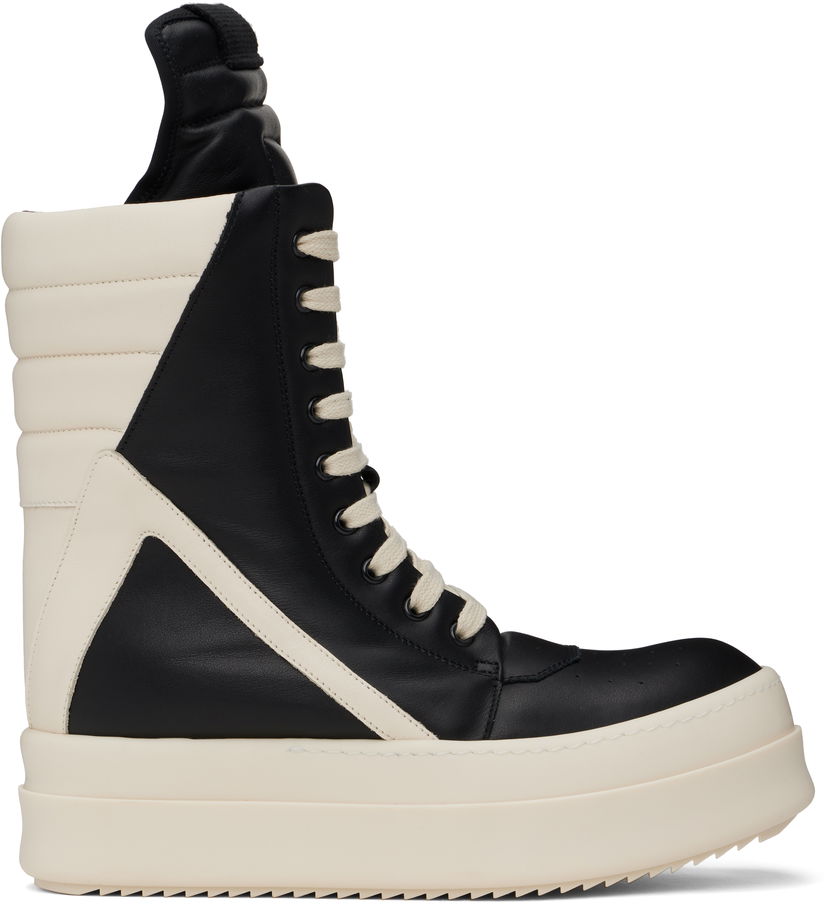 Кросівки та взуття Rick Owens Rick Owens Hollywood Mega Geobasket чорний | RU01E5855 LCO