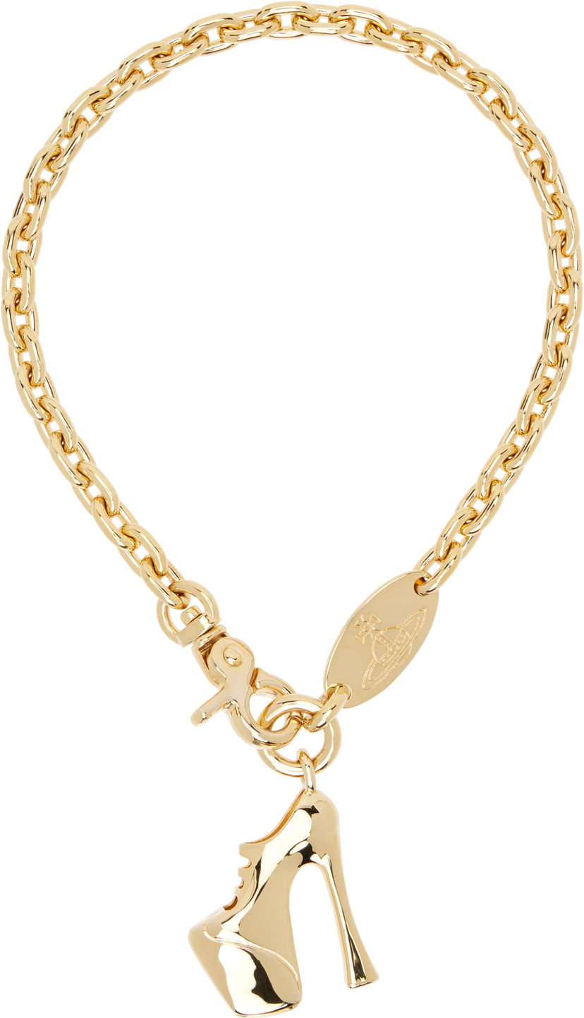 Кольє Vivienne Westwood Vivienne Westwood Gold-Tone Alienor Shoe Charm Necklace Металік | 6301013O-02R001-
