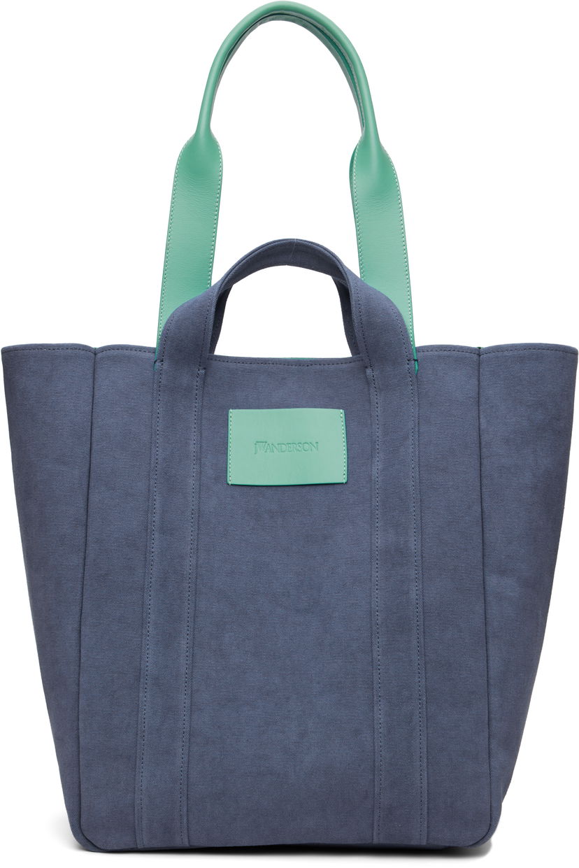 сумка-тоут JW Anderson Fabric Cabas Tote Синій | HB0743-FA0467