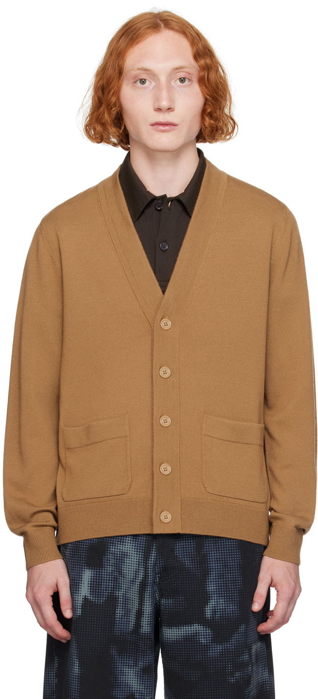 Cветр Dries Van Noten Brown Merino Wool Cardigan бежевий | 242-021206-9700