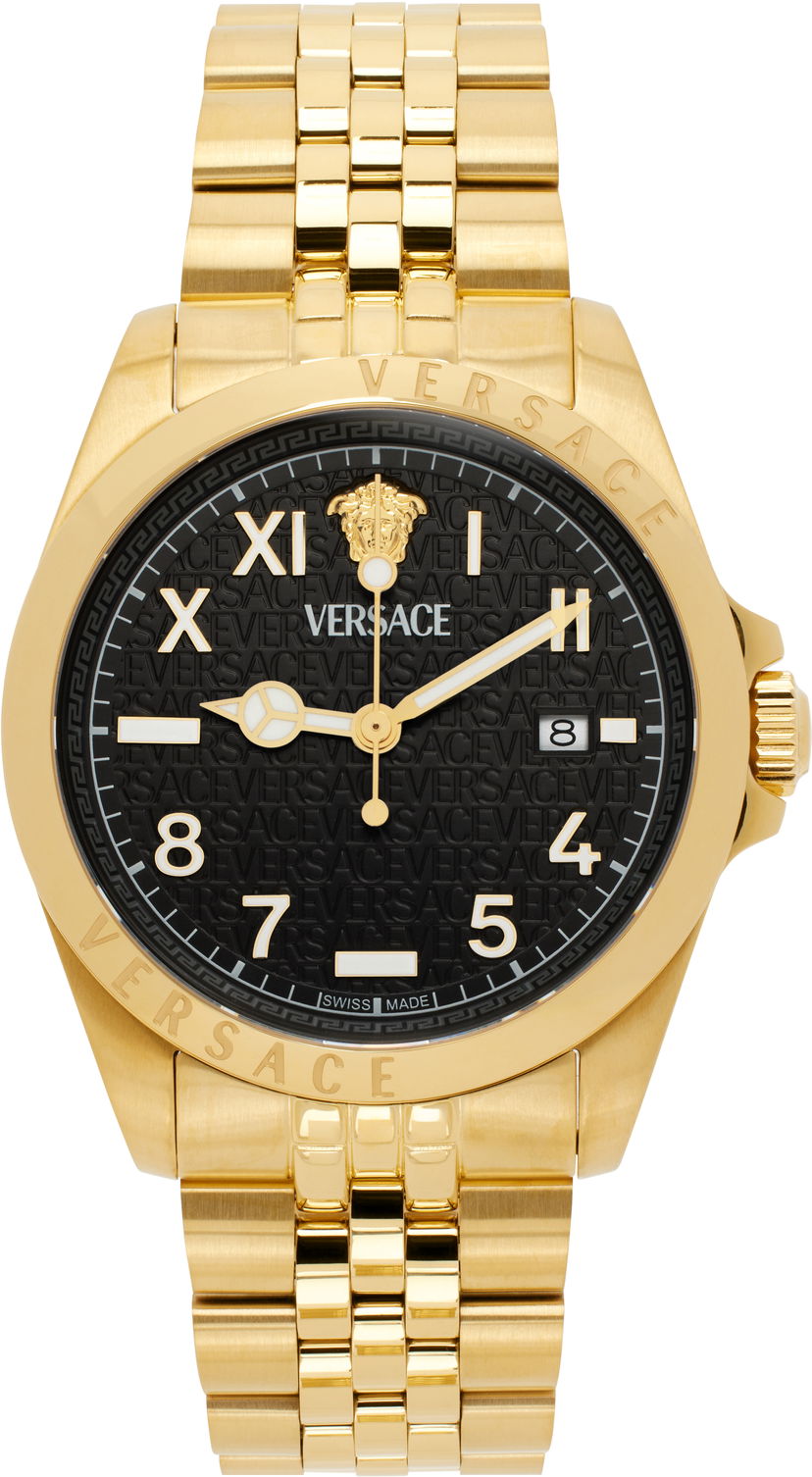 Годинник Versace Gold-Tone Anteo Watch Металік | VE9H00624