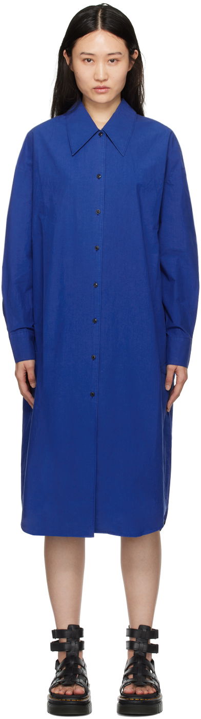 Сорочка YMC YMC Judy Midi Shirt Dress Синій | Q1WAD