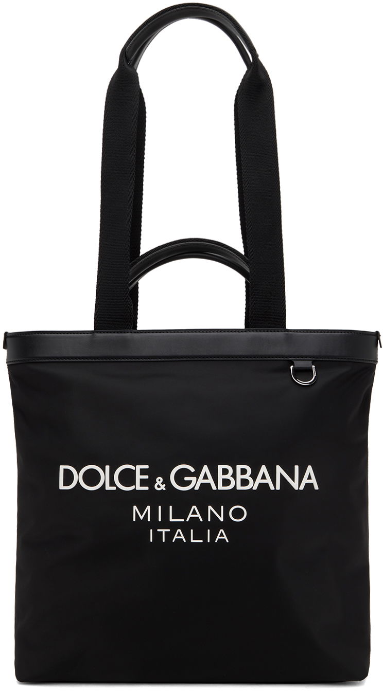 сумка-тоут Dolce & Gabbana Dolce&Gabbana Logo Tote Bag чорний | BM1640AG182