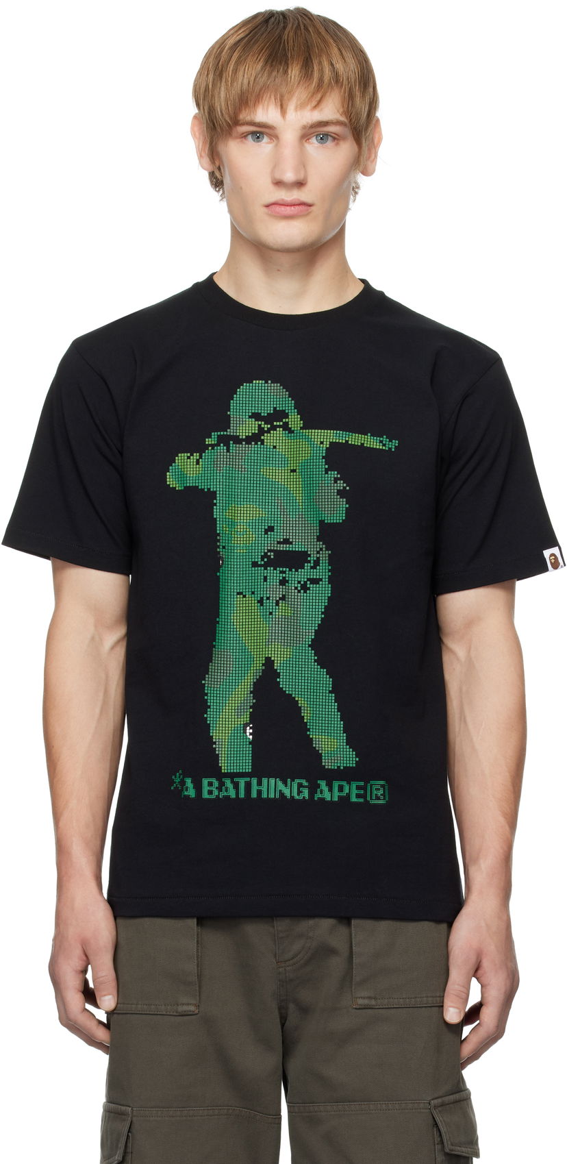 Футболка BAPE Bitmap Soldier Graphic T-Shirt чорний | 001TEK801042M