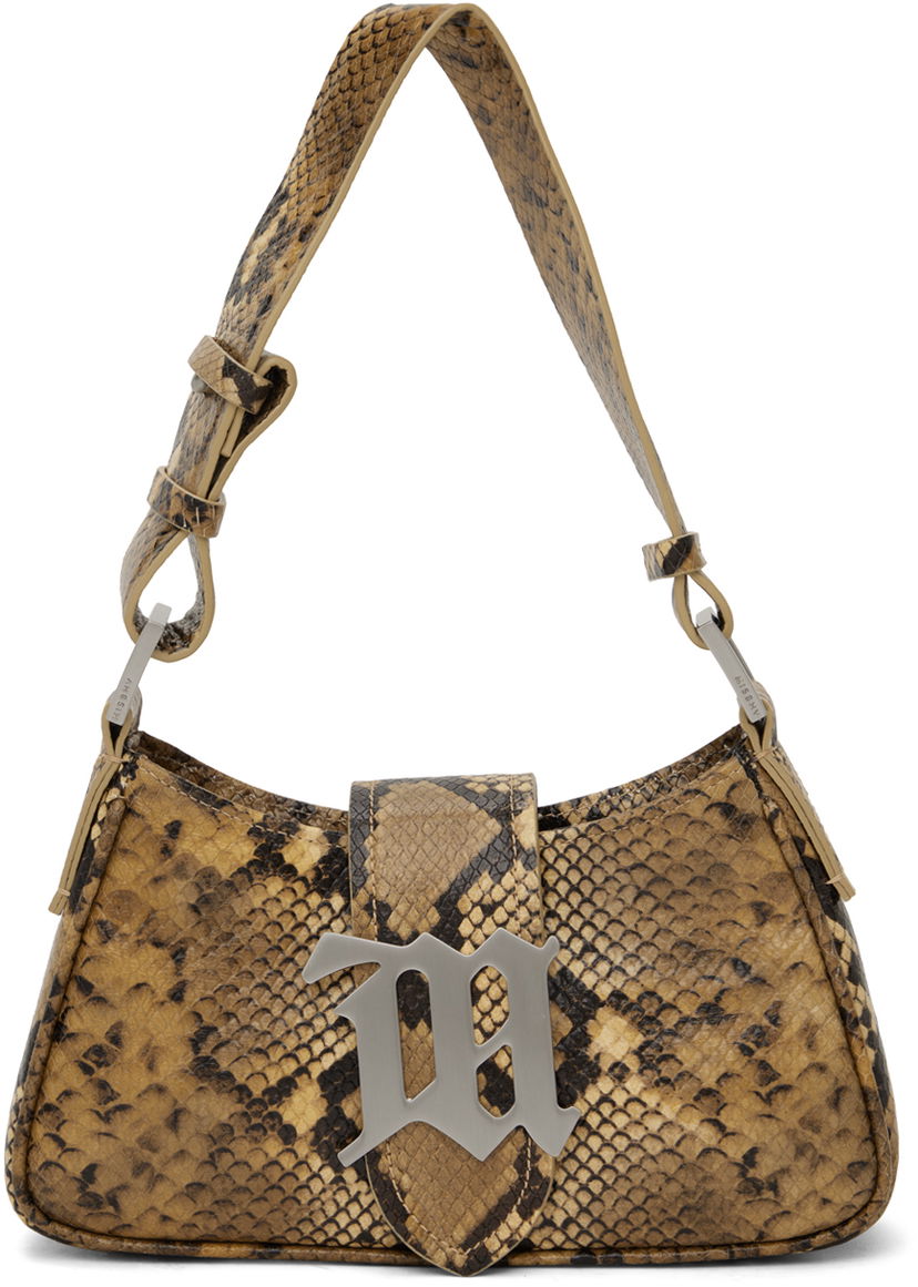 Сумка MISBHV Snake-Embossed Bag Коричневий | 240A431