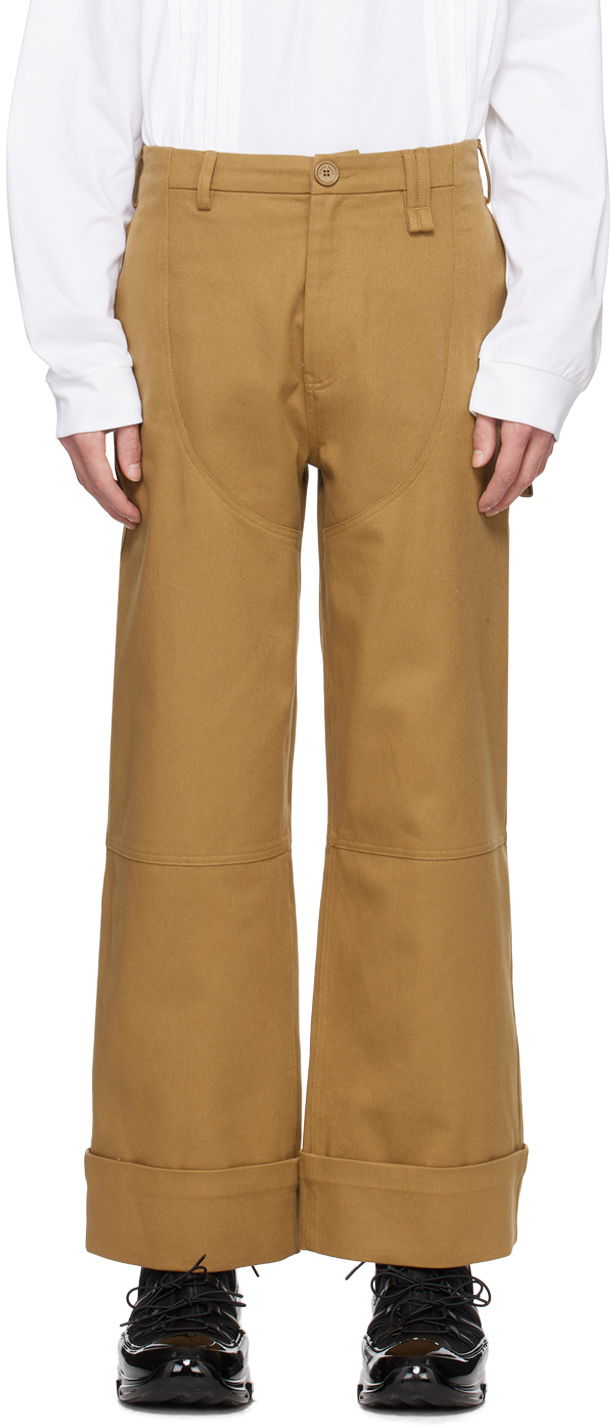 Штани Simone Rocha Simone Rocha Four-Pocket Wide-Leg Trousers Коричневий | 4101 1074
