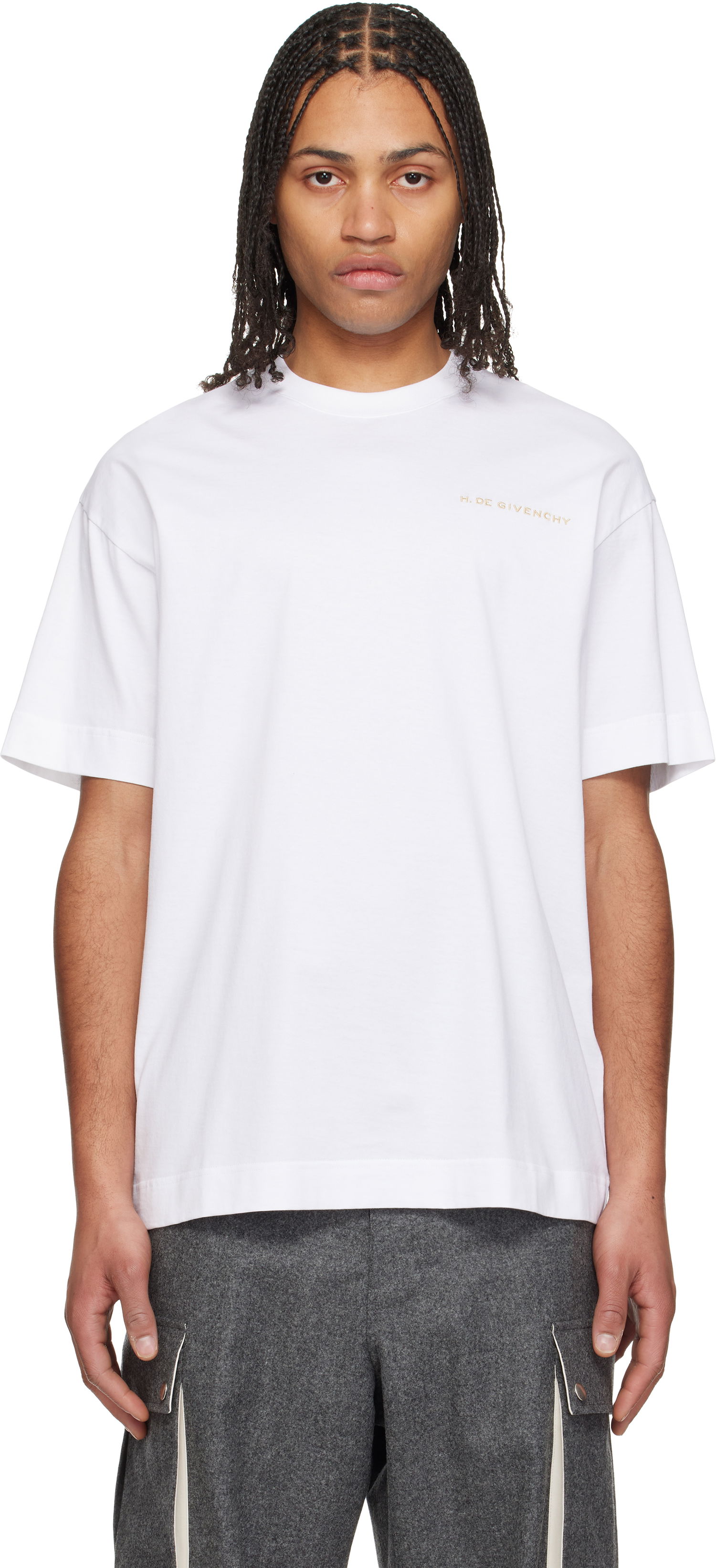 Футболка Givenchy Givenchy Regular Fit Tee білий | BM71MGGYPW100, 0