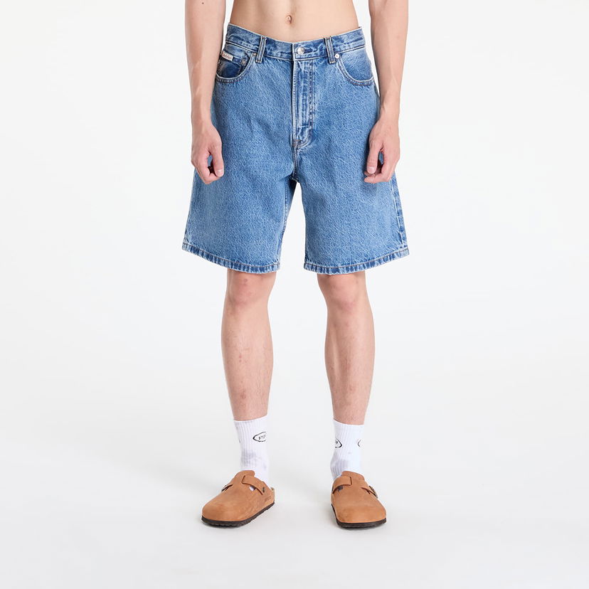 Шорти CALVIN KLEIN Calvin Klein Jeans 90S Mid Stone Shorts Синій | LV04RB931G U1W