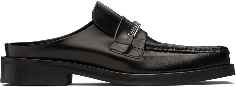 Кросівки та взуття Martine Rose Martine Rose Square Toe Chain Mules чорний | 1025LP11001M