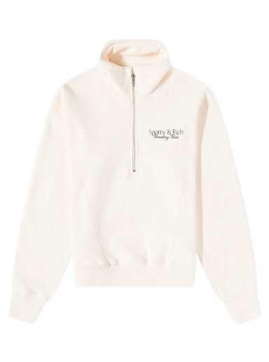 Світшоти Sporty & Rich Country Club Quarter Zip Sweatshirt білий | QZ831CR