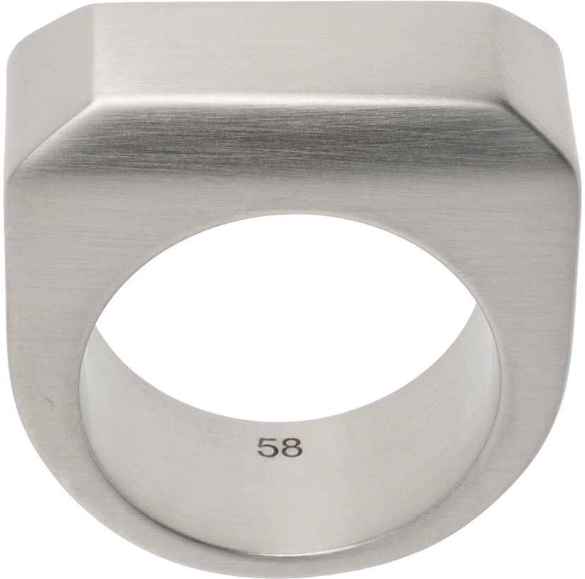 Кільце Rick Owens Rick Owens Beveled Ring Металік | RJ0000052 MMT