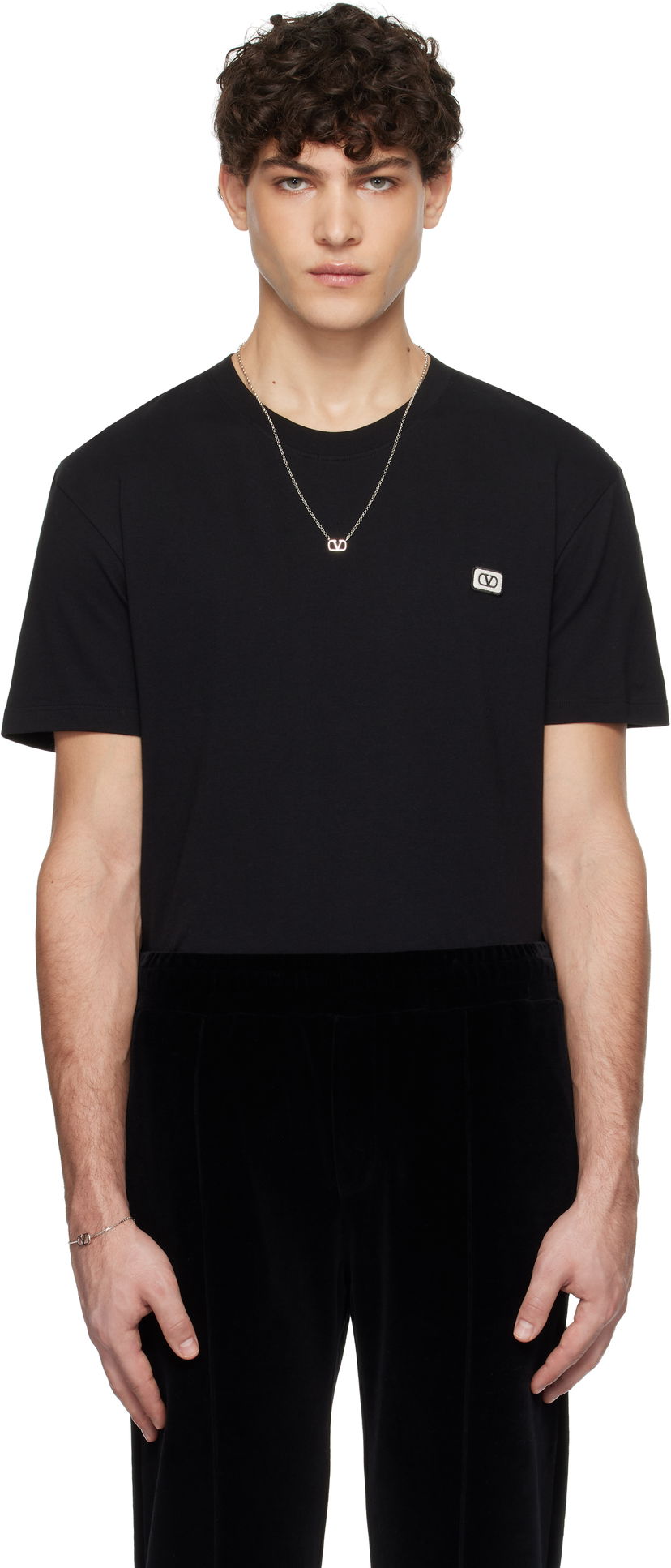 Футболка Valentino Patch T-Shirt чорний | 6V3MG10VAQ8