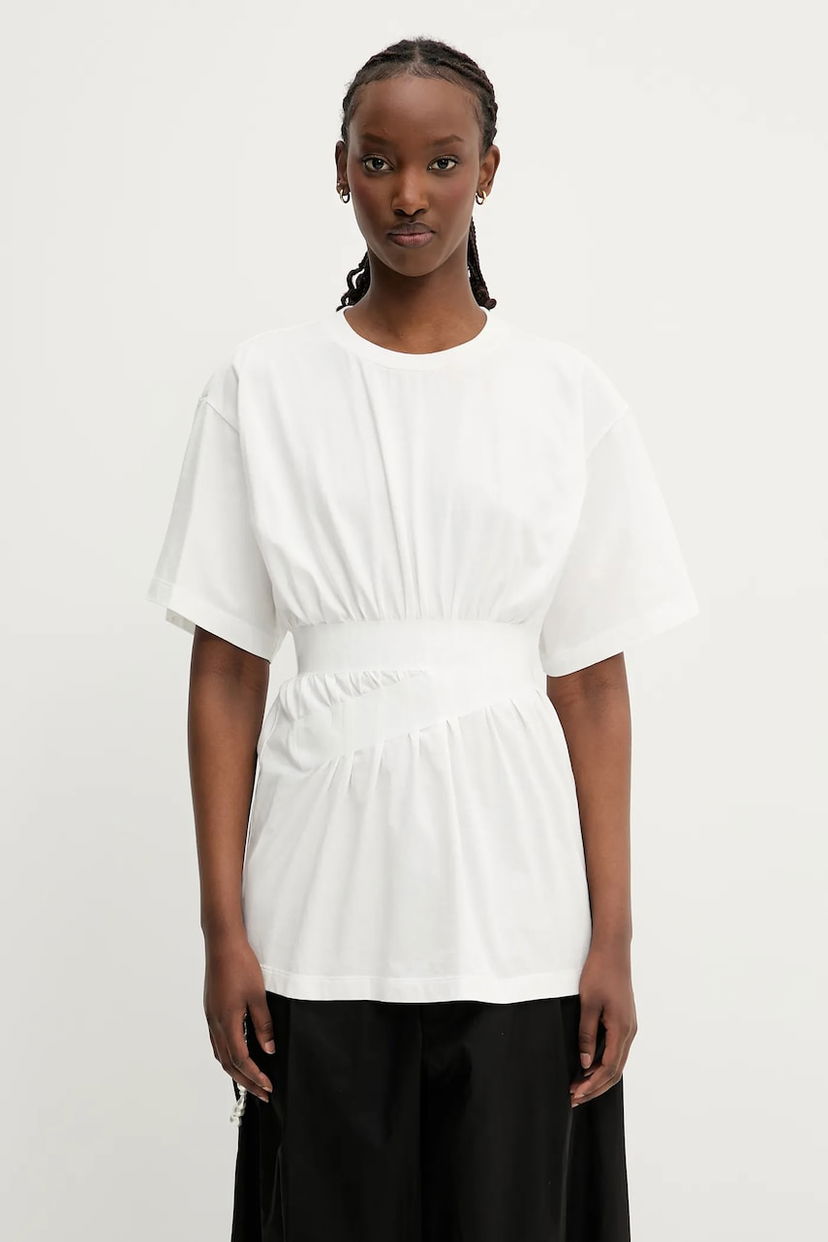 Футболка Maison Margiela MM6 Maison Margiela Women's Fitted T-Shirt білий | S52GC0335