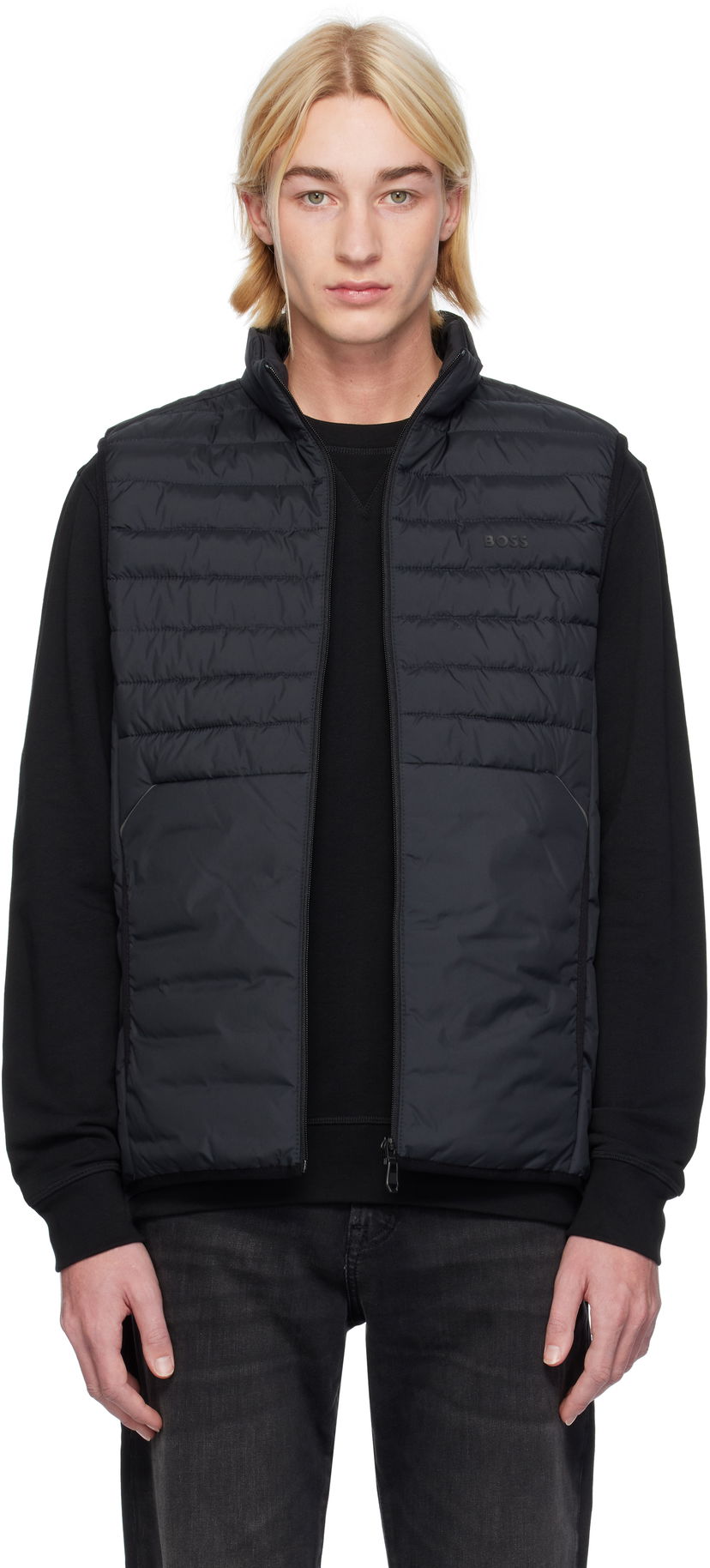 Жилет BOSS Padded Vest чорний | 50514762