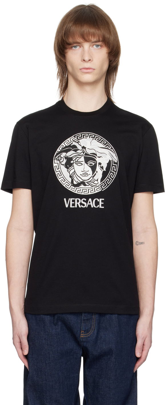 Футболка Versace Medusa T-Shirt чорний | 1006984 1A04967