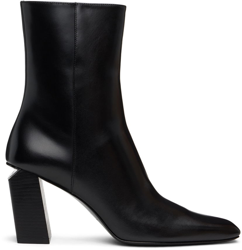 Кросівки та взуття Alexander Wang Toni 85mm Ankle Leather Boots чорний | 30324B009