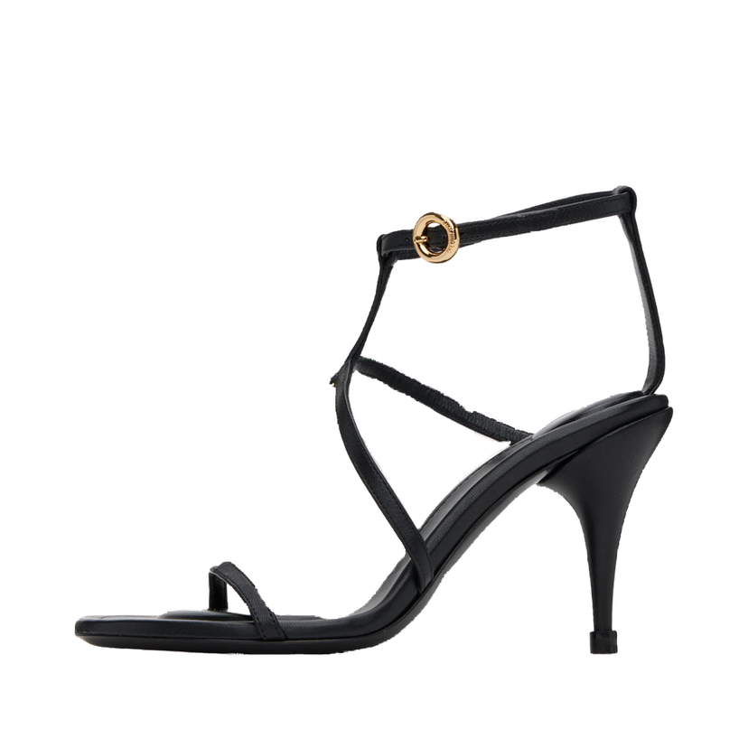 Кросівки та взуття Jacquemus Le Chouchou 'Les sandales Pralu' Chain Heeled Sandals чорний | 24E241FO084-4303