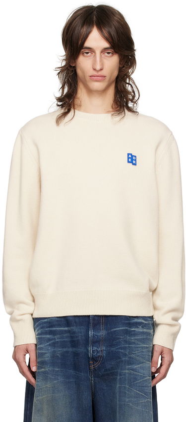 Cветр ADER ERROR Knit Sweater with Logo Patch білий | BMSGFYKT0101OT, 0