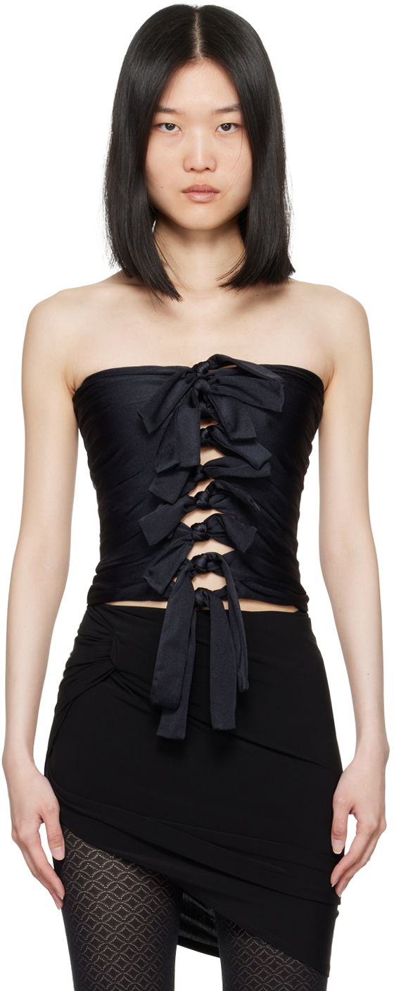 Безрукавка Coperni Coperni Knotted Gala Tube Top чорний | COPT57BIS545