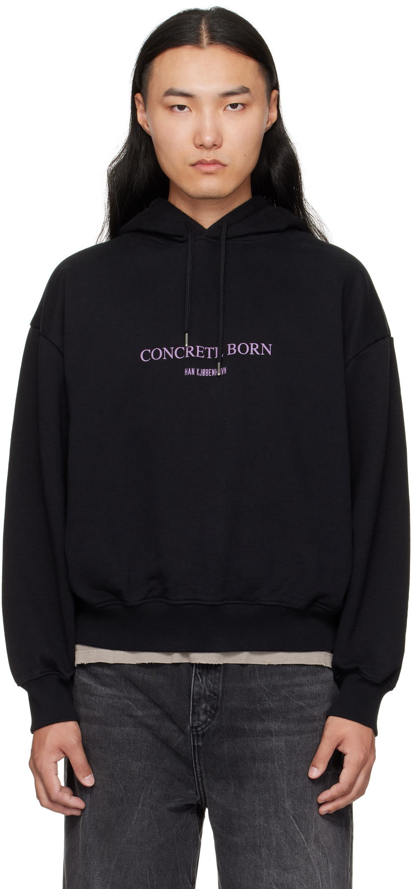 Світшоти Han Kjøbenhavn Han Kjobenhavn Logo Oversized Hoodie чорний | M-134727