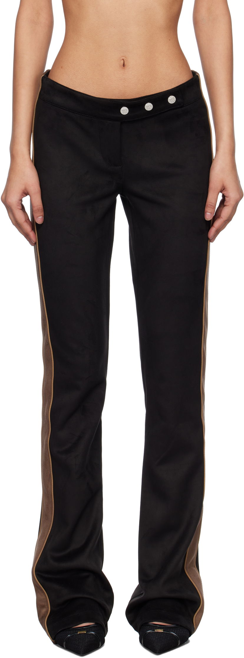 Спортивні штани MISBHV MISBHV Moto Faux-Suede Trousers чорний | 250W303
