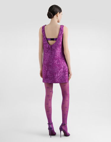 плаття Dolce & Gabbana Dolce & Gabbana Brocade A-Line Mini Dress Фіолетовий | F6TMLTHJMQOF0571, 2