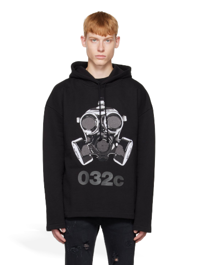 Світшоти 032C Mask Hoodie чорний | FW22-C-2040