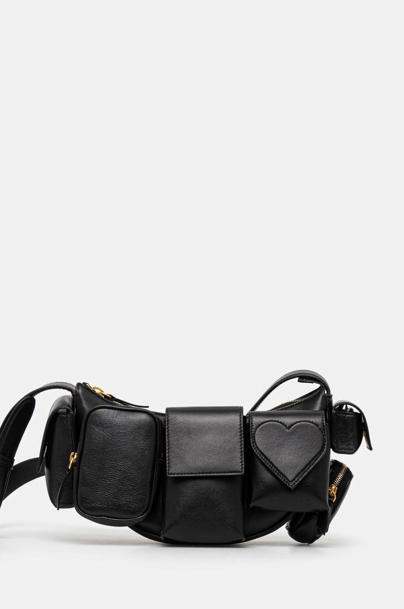 Поясна сумка Fiorucci Multi-Pocket Leather Waist Bag чорний | U01FPABA123LE04BK01