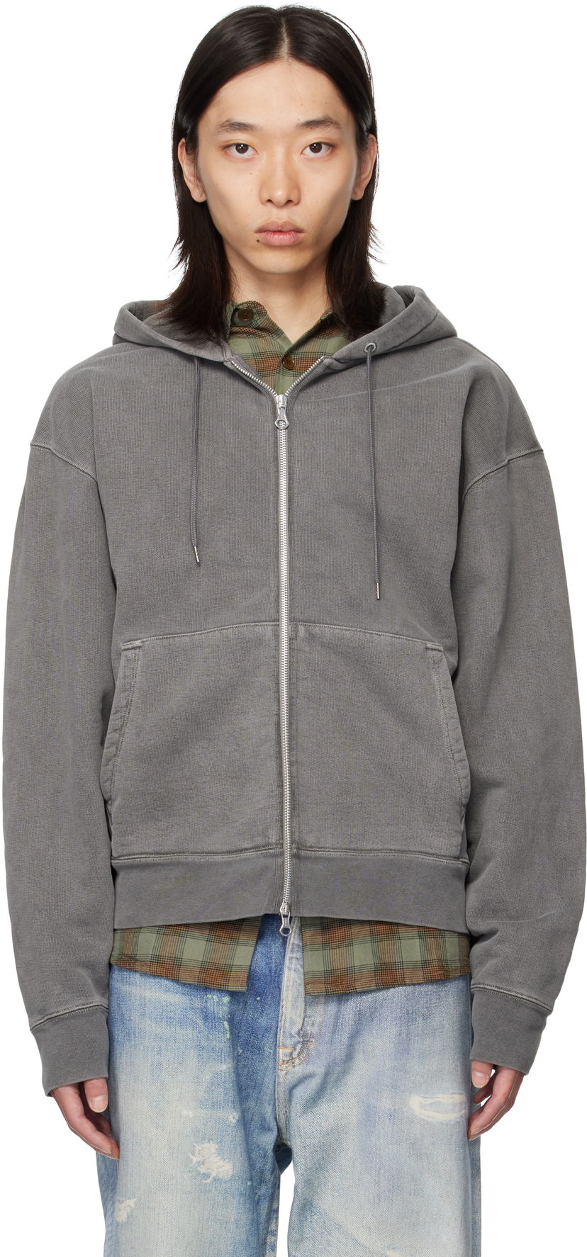 Світшоти OUR LEGACY Our Legacy Rascal Zip-Up Hoodie Сірий | M4256RW