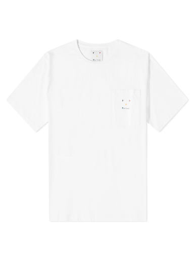Футболка Pop Trading Company x Paul Smith Embroidered Tee білий | M1R-139Y-KP3909