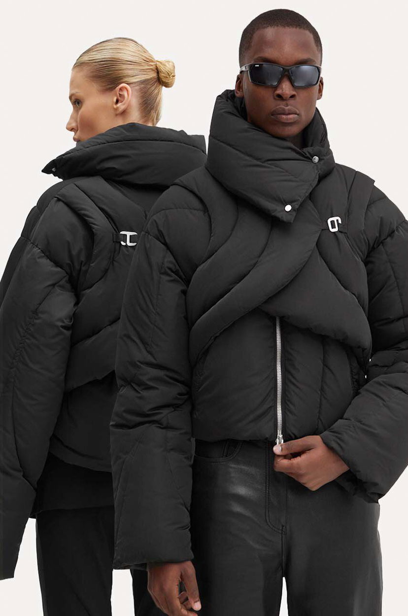 Пуховик HELIOT EMIL Oversized Puffer Jacket чорний | HE.W.02.073.BLK01