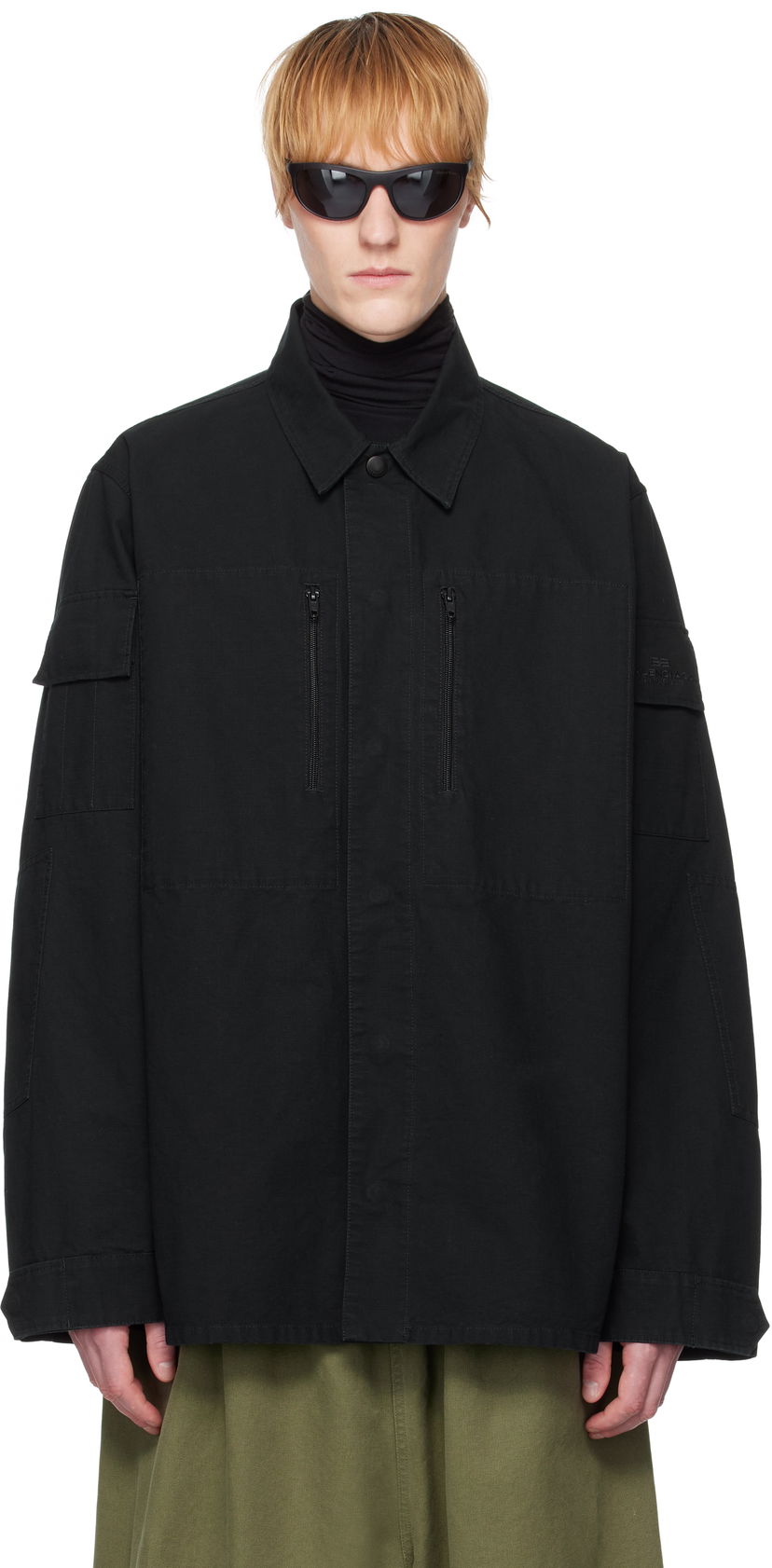 Куртка Balenciaga Balenciaga Military Shirt чорний | 814719TQP13