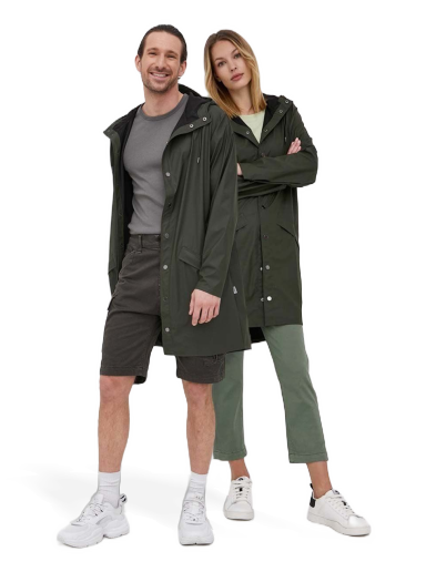 Куртка Rains Long Jacket Зелений | 12020.03