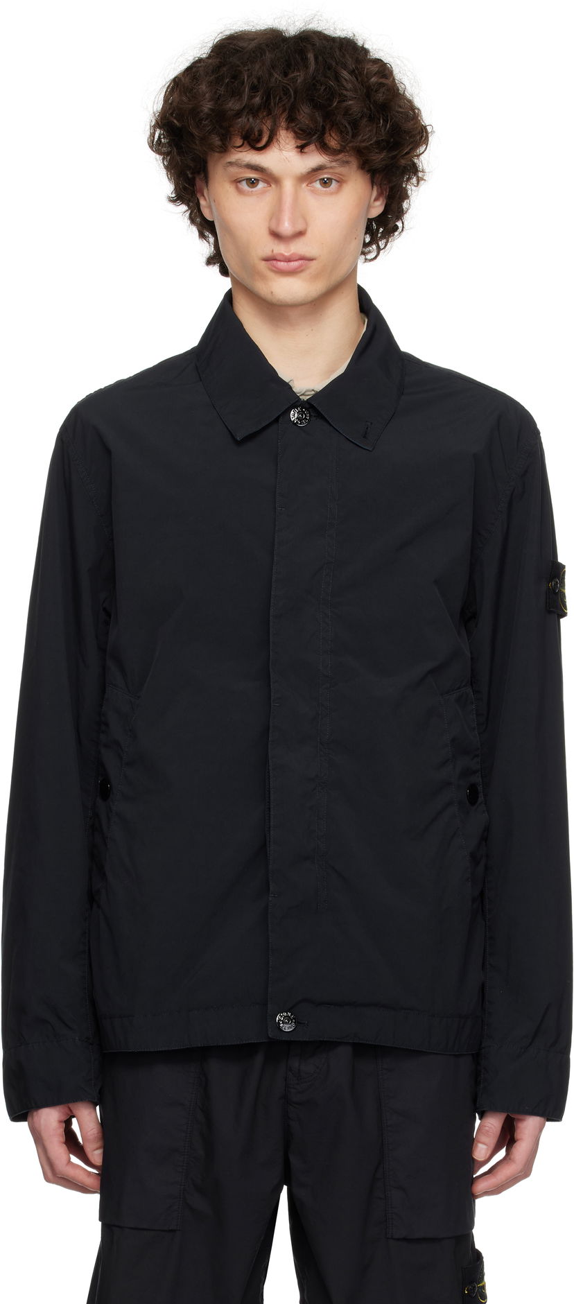 Вітровка Stone Island Stone Island Light Compact Touch Poly-TC Jacket чорний | K1S15 4100025 S0042