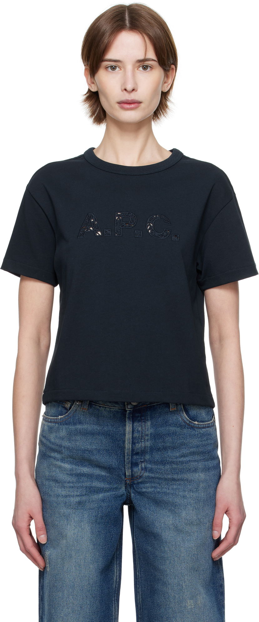 Кроп-топи A.P.C. A.P.C. Annie Cropped T-Shirt чорний | COHBQ-F26495