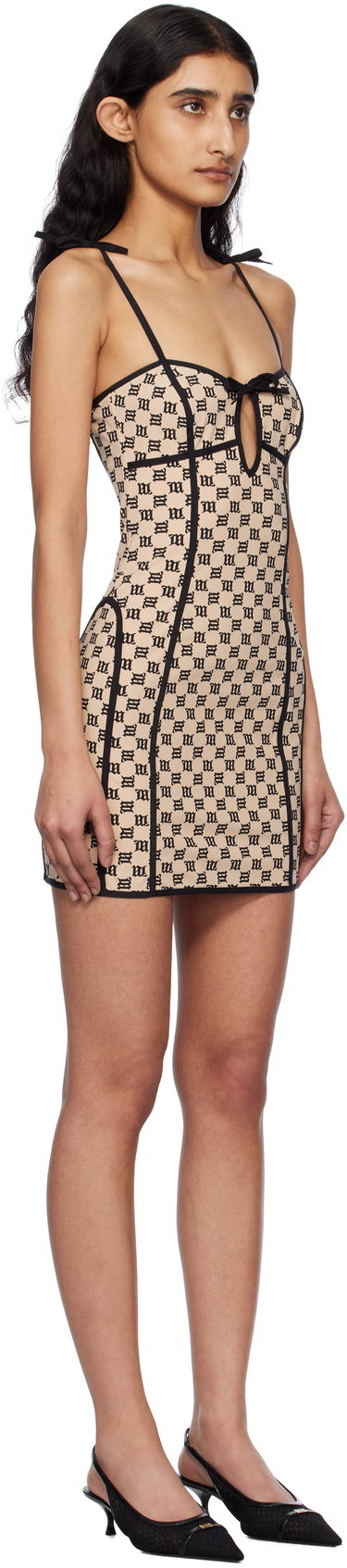 плаття MISBHV MISBHV Monogram Coquette Minidress бежевий | 250W805, 1