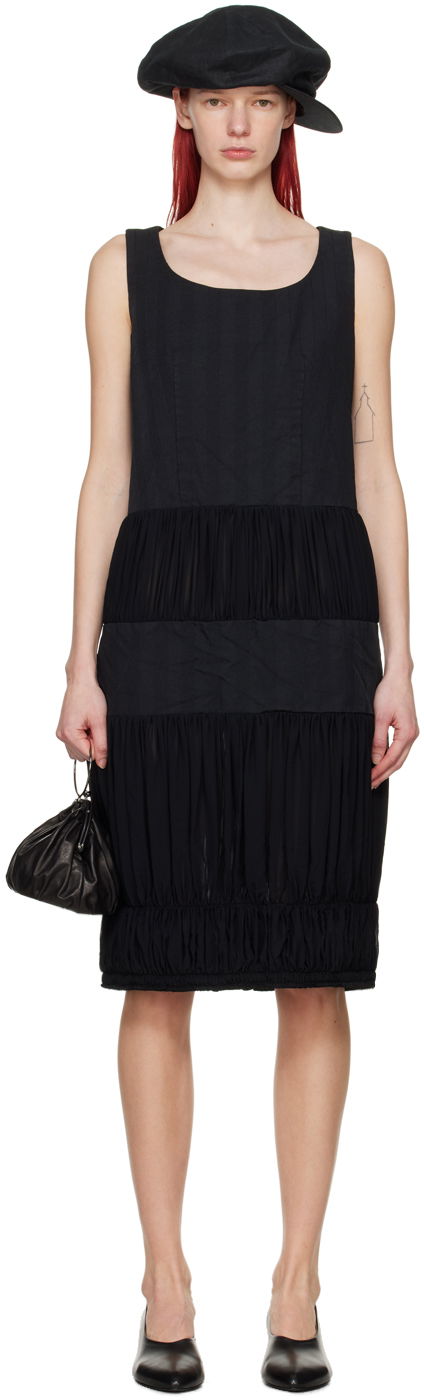 плаття Comme des Garçons Comme des Garçons Ruched Midi Dress чорний | RM-A005-051
