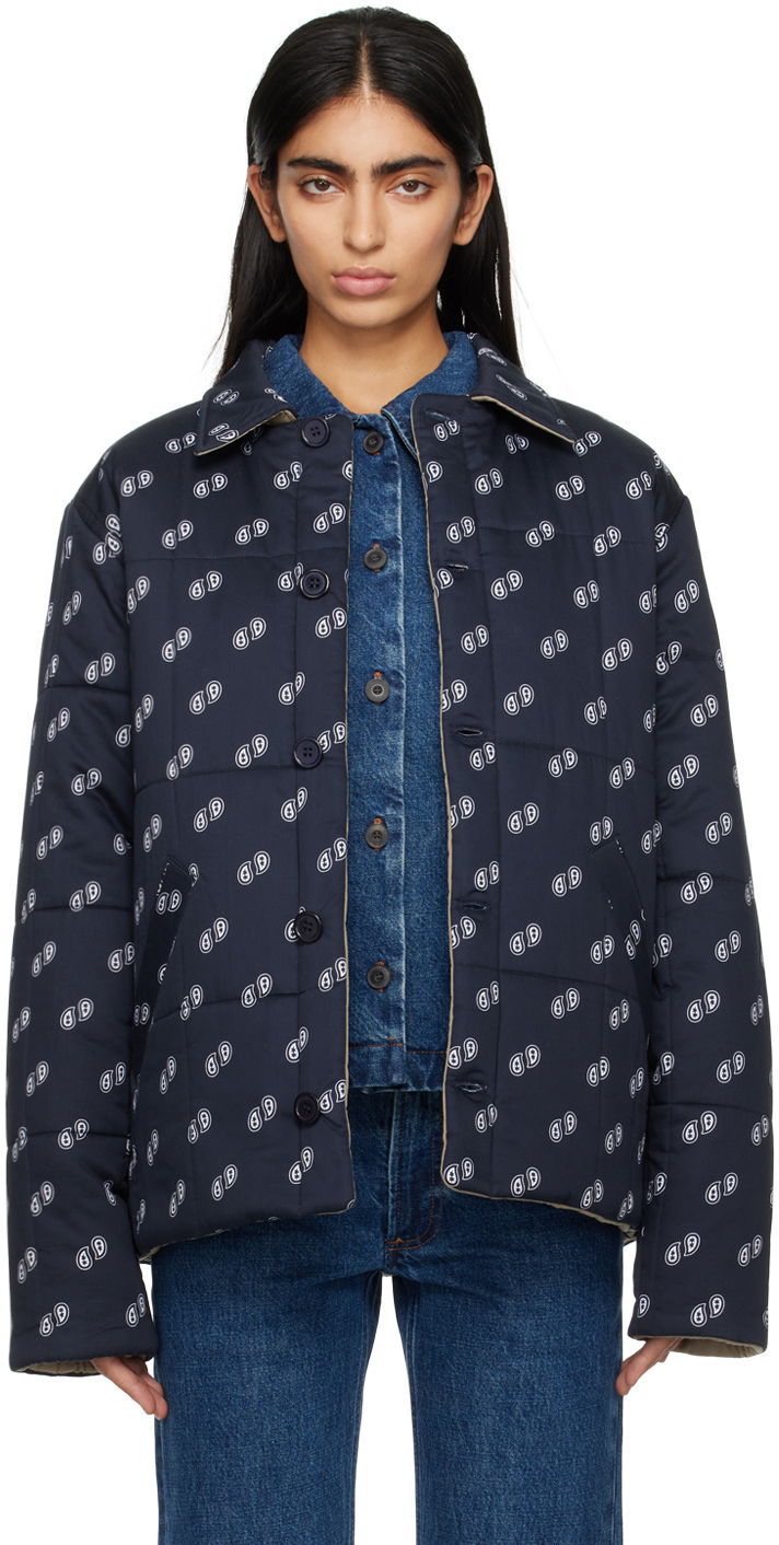 Куртка A.P.C. Lenny Reversible Jacket темно-синій | COGWN-M02886