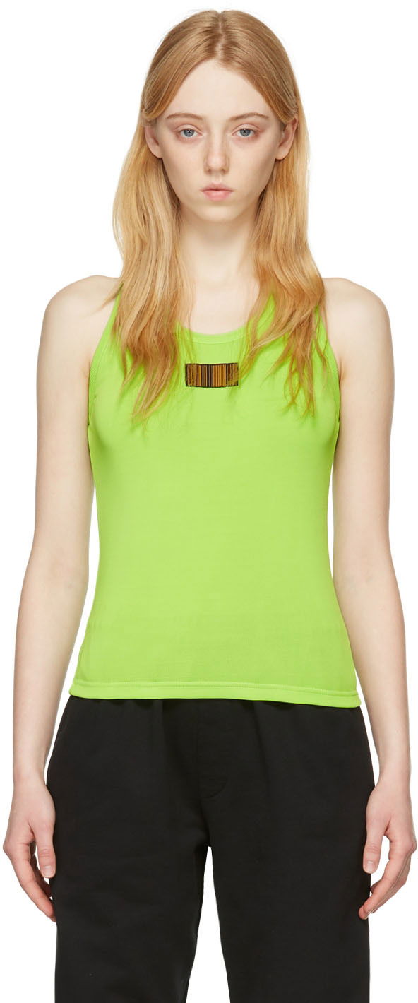 Безрукавка VETEMENTS VTMNTS Barcode Tank Top Зелений | VL12TR840G