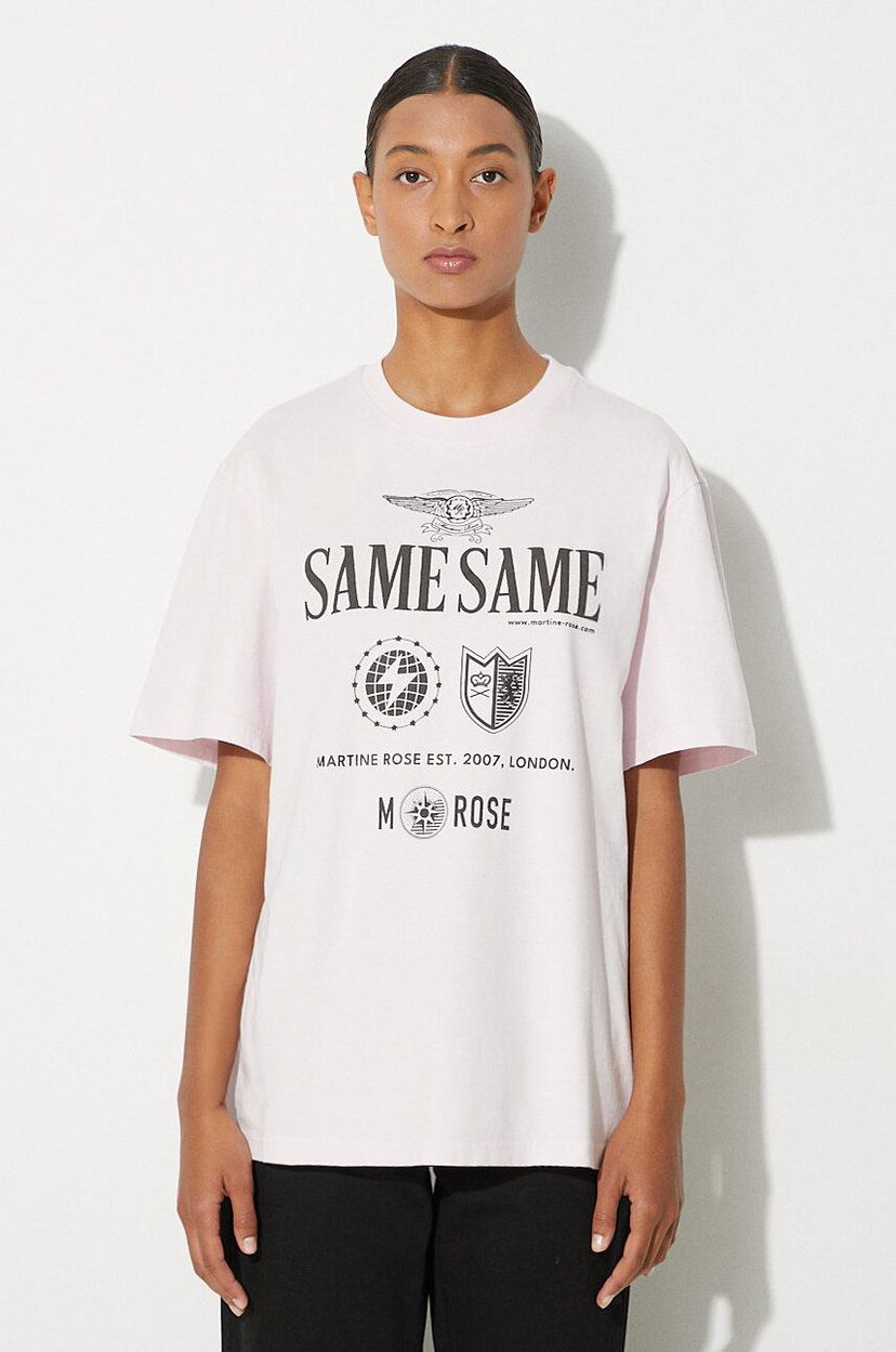 Футболка Martine Rose Classic Printed T-Shirt білий | 603JE01101F